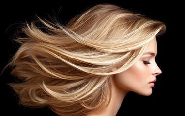 Blonde Hair Studio Portrait