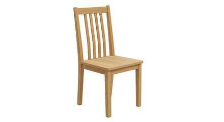 Isolated Wooden Chair