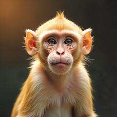 cute monkey created by ia