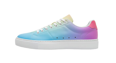 Isolated Pastel Rainbow Sneaker
