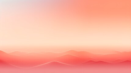 Fototapeta premium Abstract Coral Sunset Landscape Minimalist Art