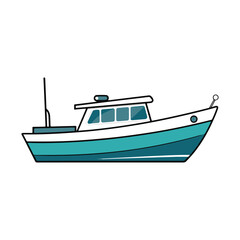 vector of illustration of boat