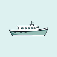 vector of illustration of boat