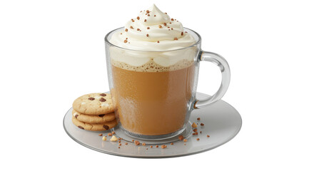 Isolated Coffee with Cookies