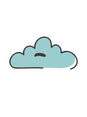sketch style cloud element