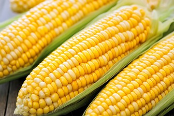 Fresh Corn on the Cob Close-up