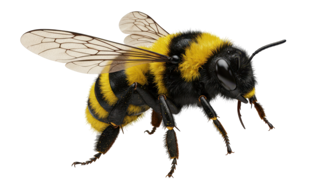 Isolated Bumblebee