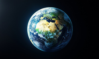 Dynamic atmosphere of planet earth astronomical view from space living planet skyline cosmos horizon weather in the solar system