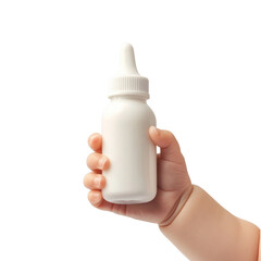 Baby Bottle: Nourishment for Little Ones on a white background.