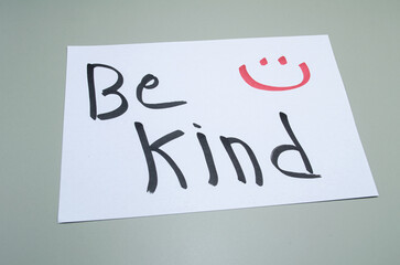 A simple yet powerful message urging kindness, 