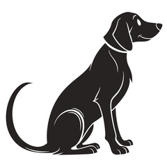 Dogs Silhouette isolated black silhouette of a dog, collection