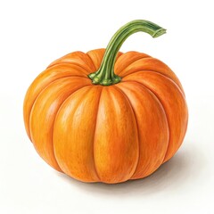 Obraz premium pumpkin isolated on white background