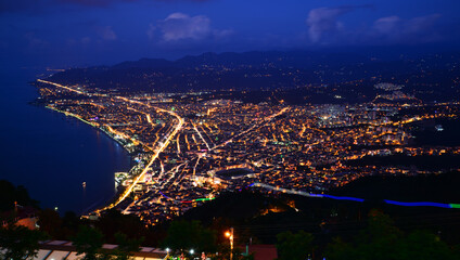 Fototapeta premium View from Boztepe in Ordu, Turkey