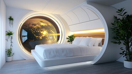 Futuristic Bedroom View