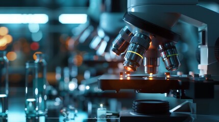 AI-driven microscopy in a scientific research lab