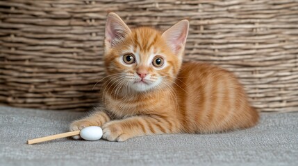 Orange tabby cat portrait