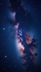 Fototapeta premium Vast starry night sky with glittering stars and galaxies in the darkness of space , cosmos, universe