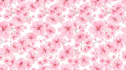 Watercolor flower background for invitation card. Floral painted seamless pattern