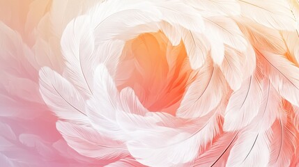 Abstract soft focus feathers swirling in pastel colors,  background image, suitable for wallpapers and posters