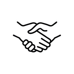 Obraz premium vector illustration of a handshake