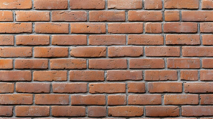 Obraz premium Close Up Of Red Brick Wall With Textured Surface and Horizontal Pattern