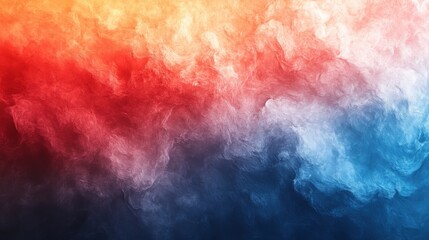 Obraz premium Abstract Colorful Smoke Background in Red and Blue Tones