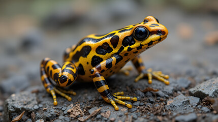 Fototapeta premium Mimic poison frog Intermedius, Ranitomeya imitator Intermedius