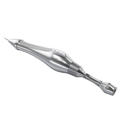 Obraz premium 3D rendered dental handpiece isolated on transparent background Generative Ai