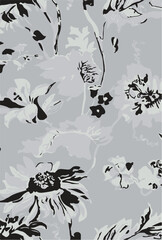 Big flower,Seamless watercolor floral pattern, Flowers patterns. Seamless floral backdrop, floral seamless pattern,