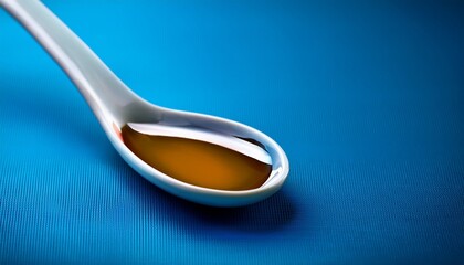 spoon on blue