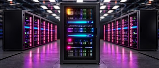 Server Rack Room Interior