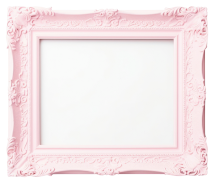 PNG Vintage frame pink decorative.