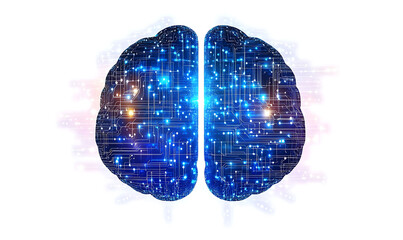 Futuristic Artificial intelligence Brain Digital Neural Network Technology innovation Machine Learning Circuit