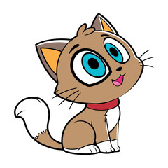 Cartoon baby cat design