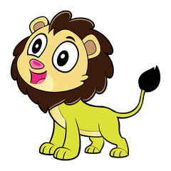 Obraz premium Baby cartoon lion design