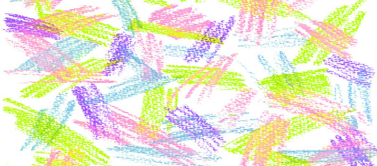Pastel strokes textures isolated for abstract background, positive color wallpaper, painting pattern, art print.