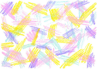 Pastel strokes texture isolated for abstract background, сolorful wallpaper, chalk pattern, painting print.