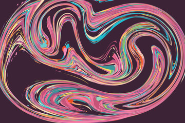 Abstract Colorful Swirls