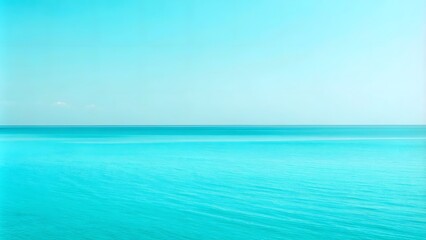 Fototapeta premium Serene ocean horizon tropical beach photography calm waters wide angle tranquility and escape