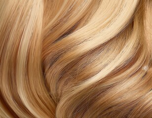 Fototapeta premium close up of shiny blonde hair soft texture
