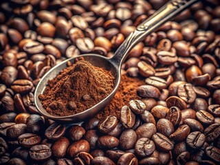 Fototapeta premium Ingredients for making coffee generative ai
