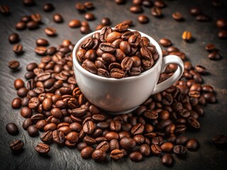 Ingredients for making coffee  generative ai