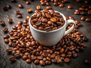 Ingredients for making coffee  generative ai