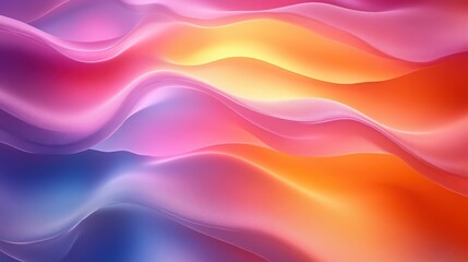 Obraz premium Abstract Colorful Waves Pattern with Smooth Gradient Background