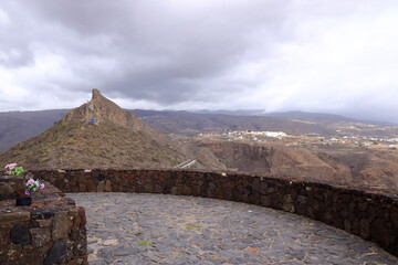 View from the point Mirador de La Centinela to the southern coast of Tenerife, Canary Islands, Spain