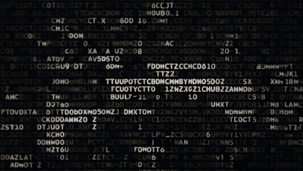 Obraz premium Digital Security and Encryption – Cyber Lock Protection Concept, encryption key, AES, cyber security