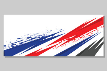 car livery graphic vector. abstract grunge background design for vehicle vinyl wrap and car branding in orang and navy color