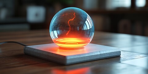 Plasma Ball on Tabletop.