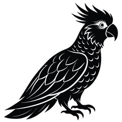 Eagle vector illustration flying with wings spread on a white background
