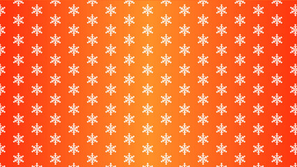 Seamless snowflakes pattern design orange